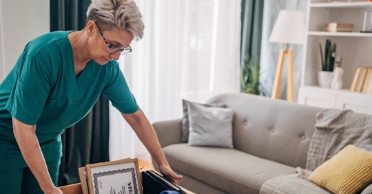 Organizing items at home