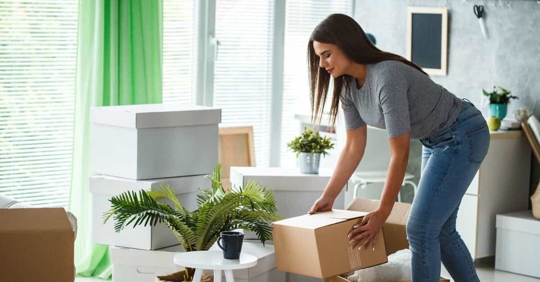 Packing things before moving